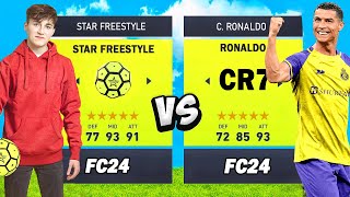 StarFreestyle vs Cristiano Ronaldo  sur Fc24 Qui est le meilleur [upl. by Ttegdirb361]