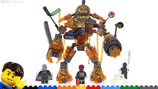 LEGO SpiderMan MoltenMan Battle review 76128 [upl. by Shirline]