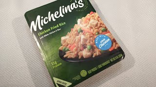 Making Michelinas Chicken Fried Rice Frozen Microwave Meal [upl. by Dulcine]