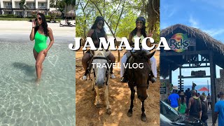 TRAVEL VLOG  JAMAICA  All Inclusive Trip  horseback riding catamaran cruise Ricks Cafe [upl. by Annaitsirhc531]