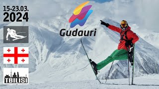 GRUZJA  NARTY W GUDAURI  zwiedzanie Tbilisi  2024  SKI  CPS [upl. by Aihsyla941]