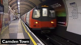 Camden Town  Northern line  London Underground  1995 Tube Stock [upl. by Kitarp712]