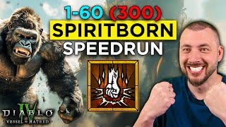 Season 6 Spiritborn Speedrun  Gorilla amp Eagle Slammer  Diablo 4 Vessel of Hatred [upl. by Aliekahs]