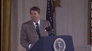 Compilation of President Reagans Humor from Selected Speeches 198189 [upl. by Eical]