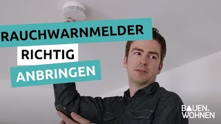 Rauchwarnmelder richtig anbringen [upl. by Atikaj681]