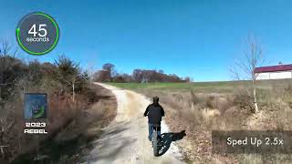 Rebel 1000W Mid Drive Hunting Ebike STEEP HILL CLIMBING CHALLENGE NO Pedaling [upl. by Eidnyl]