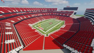 Minecraft Levis Stadium San Francisco 49ers Timelapse DOWNLOAD  TheCraftCrusader [upl. by Ynnattirb]