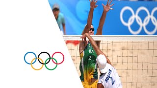 Mens Beach Volleyball USA vs Brazil  Highlights  Beijing 2008 Olympics [upl. by Airam948]