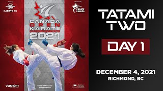 2021 Canada Open Karate Championships  DAY 1  Tatami 2 December 4 2021 [upl. by Ahsinauj]