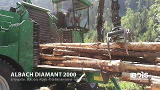 Albach Diamant 2000  une déchiqueteuse automotrice pouvant circuler jusqu’à 70 kmh [upl. by Yatnuahs]