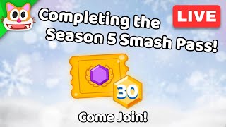 🔴 Completing The Season 5 Smash Pass  Smash Karts Live [upl. by Nnaynaffit]