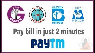 Electricity Bill Payment in PAYTM  GESCOM  HESCOM  BESCOM  MESCOM  How To Pay Electricity Bill [upl. by Latsirc]