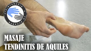 Tendinitis de aquiles masaje como autotratar tu lesion [upl. by Onahpets]