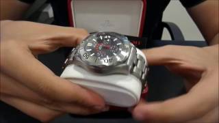 Omega Seamaster Americas Cup Racing Regatta Titanium  WatchesGMT [upl. by Anaeed]