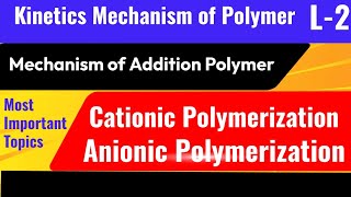 Mechanism Of Cationic PolymerizationMechanism of Anionic Polymerization For BSc Students [upl. by Derej955]