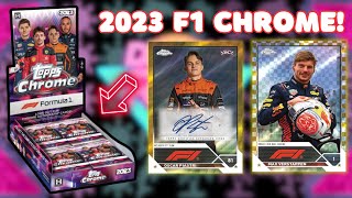 AUTO 2023 Topps Chrome Formula 1 Hobby Box Review [upl. by Hammock]