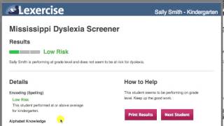 Mississippi Dyslexia Screener Explanatory VideoLexercise [upl. by Nuli]