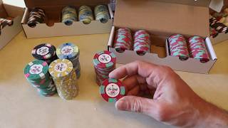 Classic Poker Chips unboxing review [upl. by Nesyrb757]