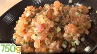 Recette du Tartare de saumon facile et rapide  750g [upl. by Aicnetroh]