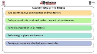 Heckscher Ohlin theory â€“ its assumption general equilibrium model illustration [upl. by Hertzog674]