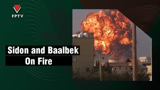 Saidon and Baalbek Historic Cities Bombarded by Zionist Airforce [upl. by Bride766]