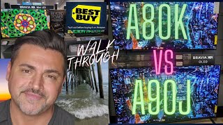 SONY A80K VS A90J BESTBUY WALK THROUGH MYRTLE BEACH SOUTH CAROLINA [upl. by Alyworth998]