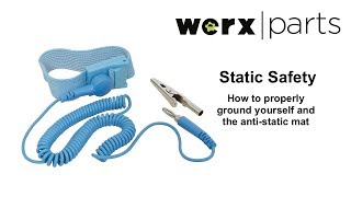 Static Safety Grounding yourself and the anti static mat [upl. by Sirronal]