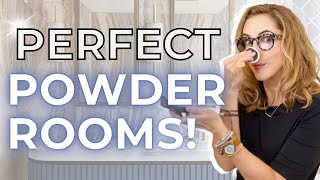 SECRET DESIGNER TRICKS  PERFECT POWDER ROOMS [upl. by Tiana]