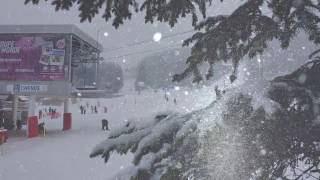 Courchevel  Chute de neige 10 Janvier 2017 [upl. by Dara314]