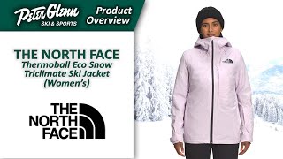 The North Face ThermoBall Eco Snow Triclimate Ski Jacket Womens  W2223 Product Overview [upl. by Teri]