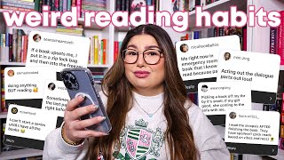 reacting to YOUR weird reading habits 🫣✨📚 [upl. by Aihtekal]