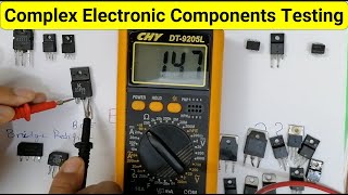 Complex Electronic Components Testing Mosfet Transistor Voltage regulator PWM IC Optoisolator [upl. by Mintun]