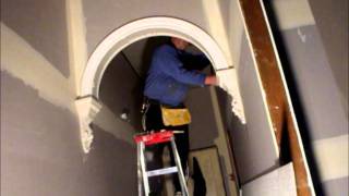 Plastering Making a Victorian Archway  Corbels amp Surrounds  Hawthorn Plaster Repairs [upl. by Etteinotna]