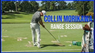 PGA Championship Winner Collin Morikawa Range Session  Driving Range Practice  Warm up Swings [upl. by Maibach]