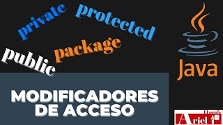 Modificadores de Acceso en Java Public protected private package [upl. by Latton]