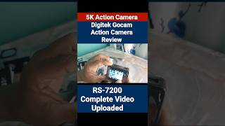 5K Action camera GoCam Dac 101 Review actioncamera digitek motovlog shorts [upl. by Yesrej]