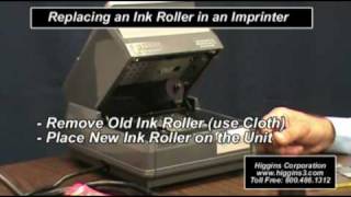 Replacing an Ink Roller in an Imprintermp4 [upl. by Smoht336]