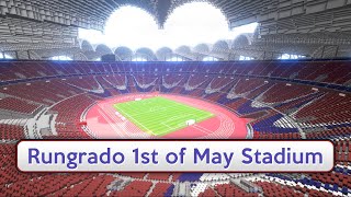 Minecraft  MEGABUILD  Rungrado 1st of May Stadium  DOWNLOAD Official [upl. by Neztnaj]