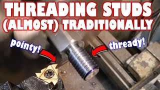 Am I doing singlepoint thread cutting all wrong Making an M12 threaded stud on the lathe [upl. by Jerrol512]