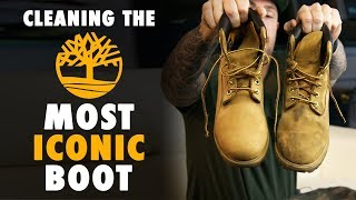 The Best Way To Clean Wheat Timberland Boots with Reshoevn8r [upl. by Lanie]