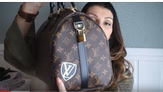 Whats in my bag Louis vuittonWorld Tour SPEEDY 30lvlovermj [upl. by Oinotna]