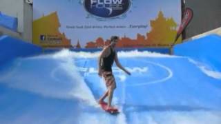 Flowrider testing  Flow House Bangkok [upl. by Hsekin545]