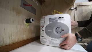 Under sink Mini Tank Electric Water Heater Install [upl. by Dave798]