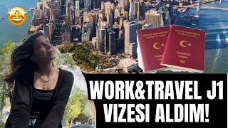 2024 WORK AND TRAVEL İÇİN J1 VİZESİ ALDIM Vizede sorulan sorular Amerika workandtravel vize [upl. by Yojenitsirk]