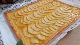 TARTA DE MANZANA receta casera deliciosa  original fácil y rápida de hacer  te encantará 😋 [upl. by Pollak436]