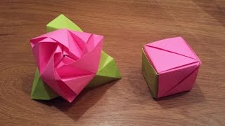 Origami Box Folding  How to Make Beautiful Origami Box with Paper [upl. by Lobel]