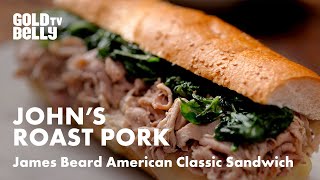 Johns Roast Pork Iconic Pork Sandwich Watch How Its Made [upl. by Emearg546]