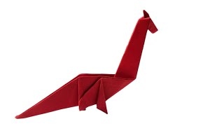 How To Make an Origami Dinosaur  Paper Craft [upl. by Eisteb]