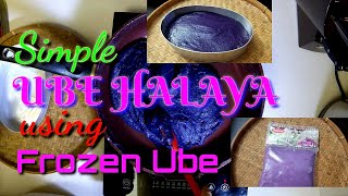 UBE HALAYA using Frozen Ube simple Recipe [upl. by Yellek]