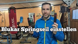 Blukar Springseil einstellen  Blukar Speed Rope verstellen  Springseil Länge einstellen [upl. by Seuqirdor618]